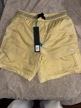 Paper Planes Yellow Swim Shorts with Brand Tag